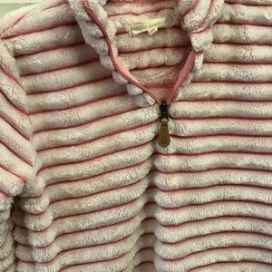 Simply Southern Pink Kids FLEECE Puffer Jacket